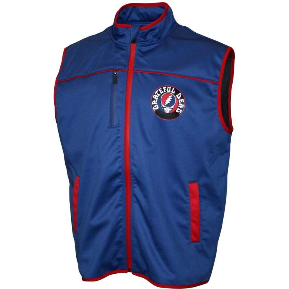 Grateful Dead - Grateful Dead - Steal Your Face - Deluxe Zip Front Vest - Medium